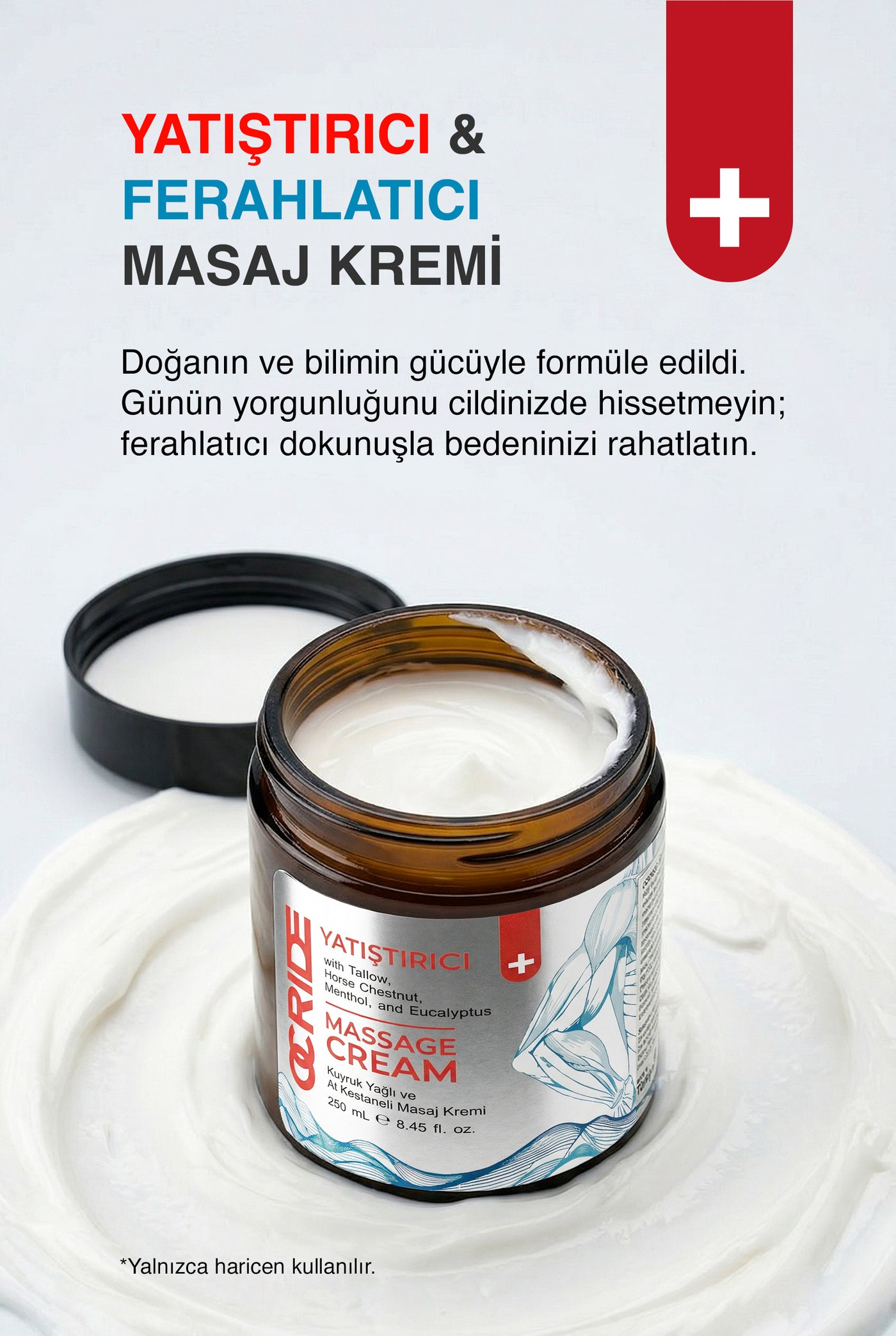 Yatıştırıcı ve Ferahlatıcı Masaj Kremi 250ML