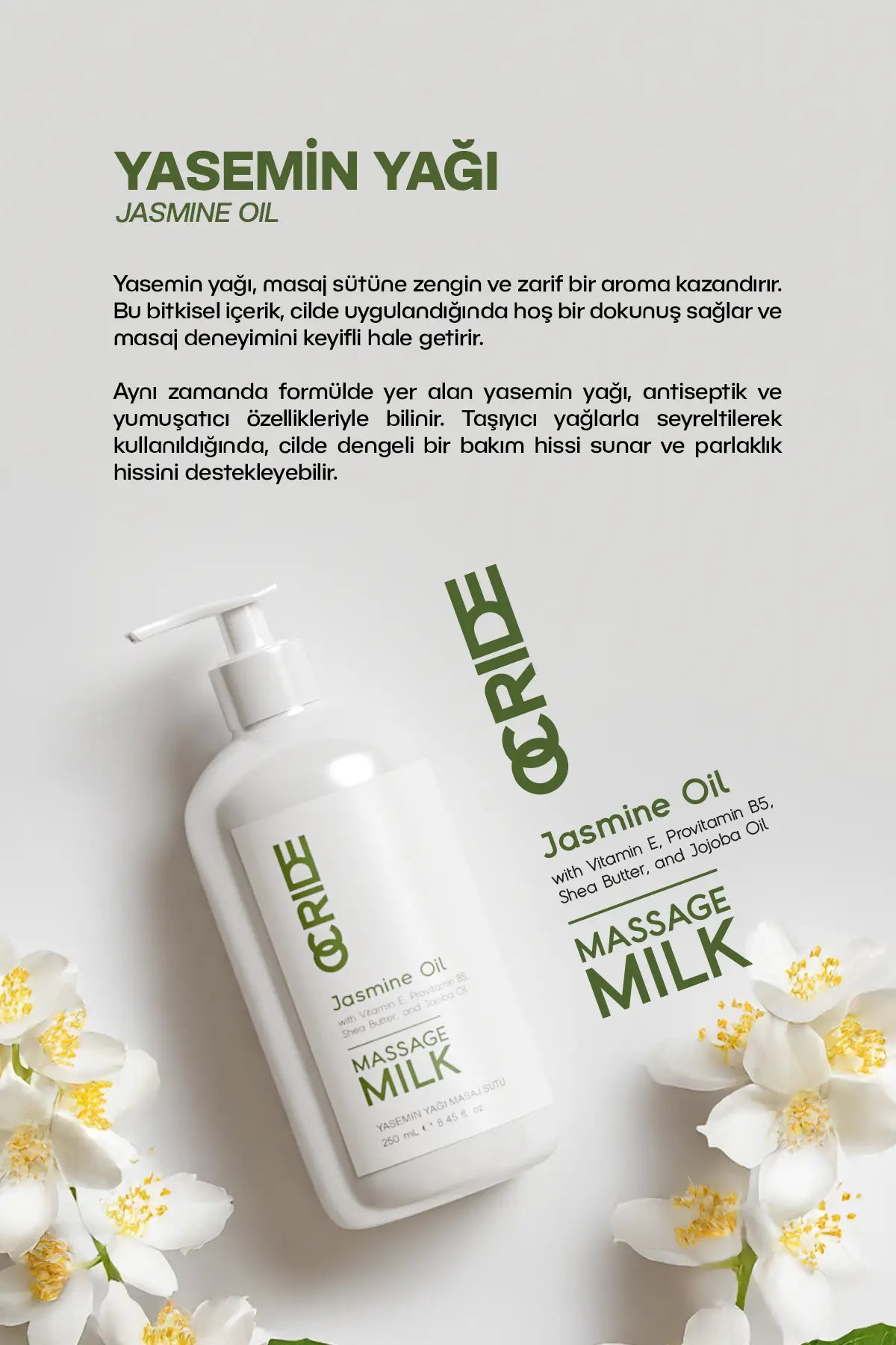 Yasemin Yağı Masaj Sütü 250 ml