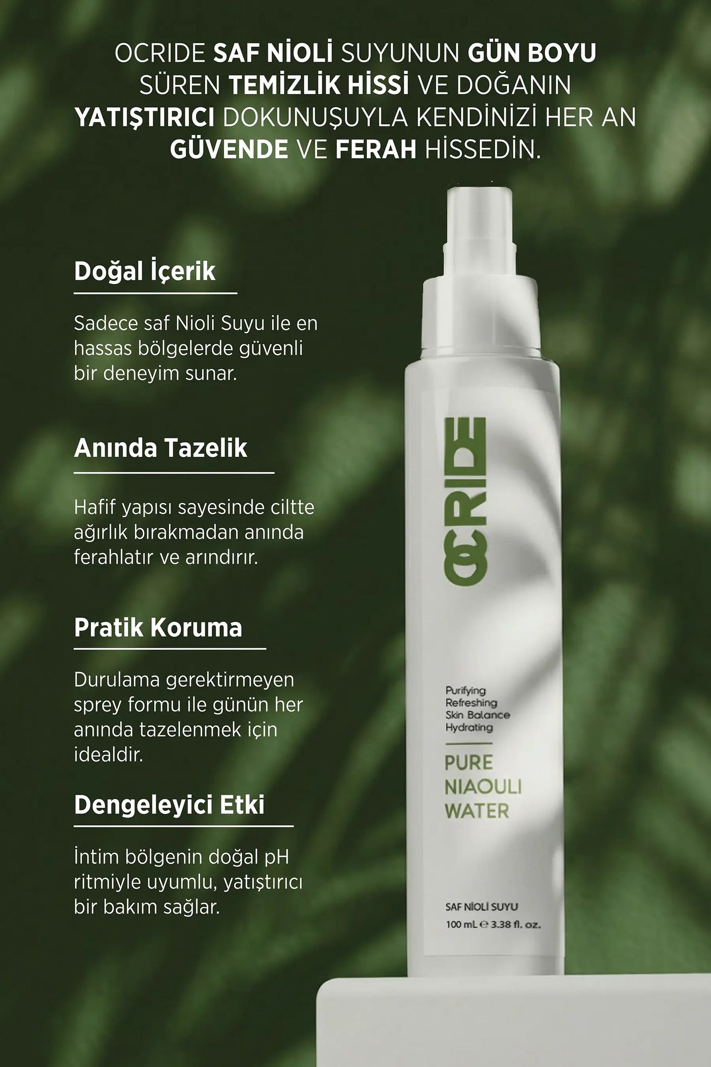 Saf Nioli Suyu İntim Sprey 100ML