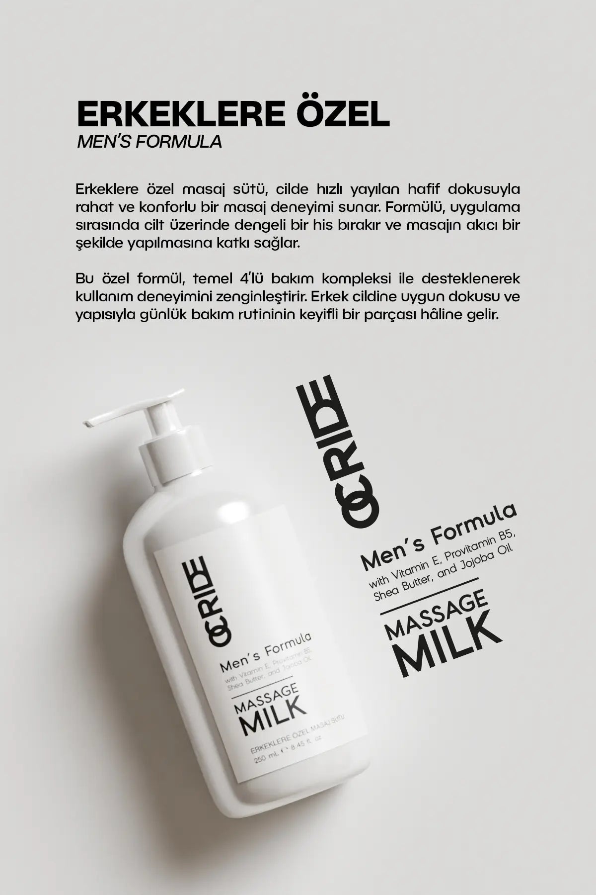 Erkeklere Özel Masaj Sütü Men's Formul