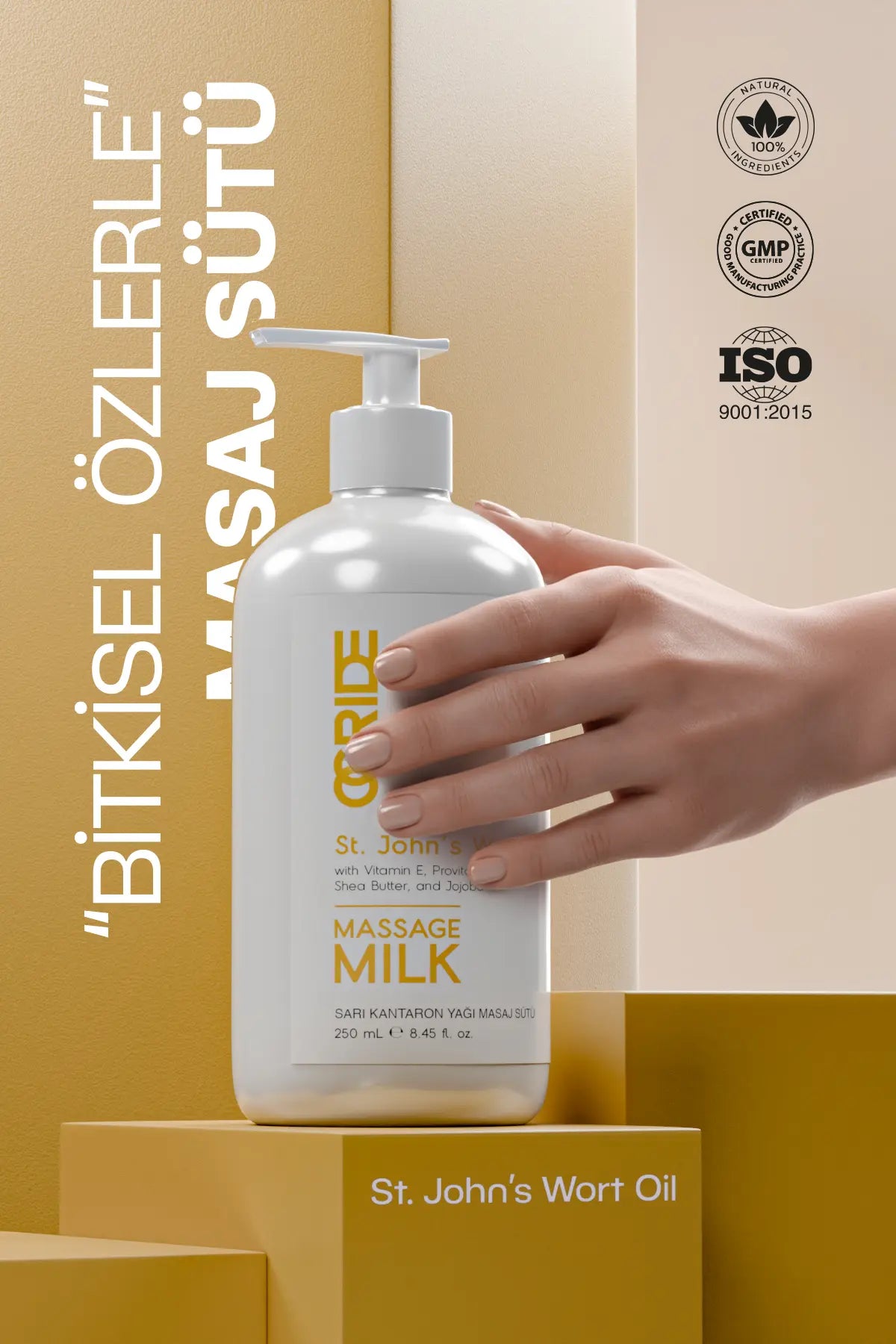 Sarı Kantaron Yağı Masaj Sütü Masaj Yağı