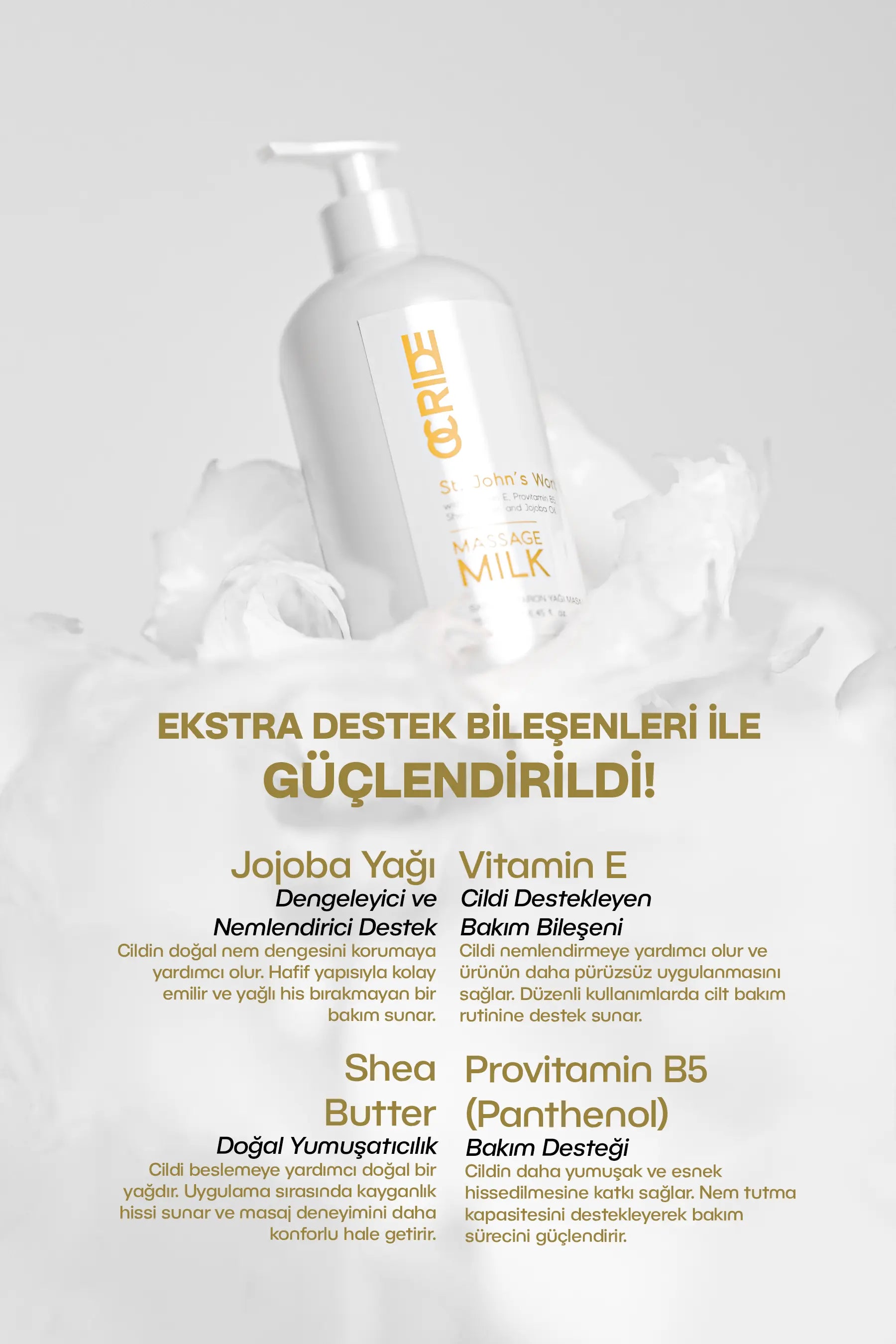 Sarı Kantaron Yağı Masaj Sütü Masaj Yağı